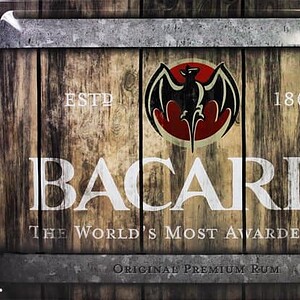 Wandbord Bacardi The World's Most Awarded Rum 30x40cm