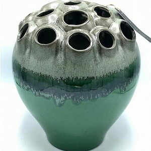 CORAL 3 VASE HOLES GREEN