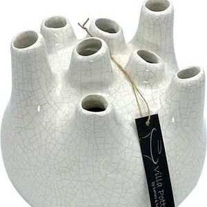 Witte vaas Isabelle