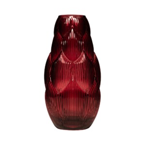 Artis Vaas op voet rood 25x13cm