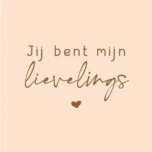 Tegeltje Je bent mijn lievelings