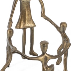 Decoratie Beeld juf/moeder dansend goud