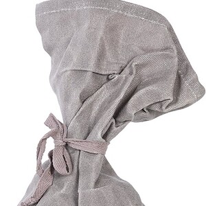 Esschert Design Deurstopper canvas - grijs - 26 cm - Deurstop/deurvastzetter