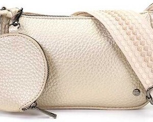 Taupe schoudertasje / crossbody Antiga