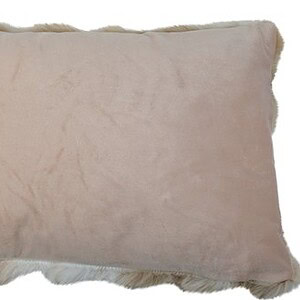 half kussen teddy bubble beige 30x50cm
