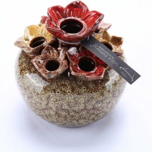 Groene bloemenvaas Springfield D15,5 x H15,5