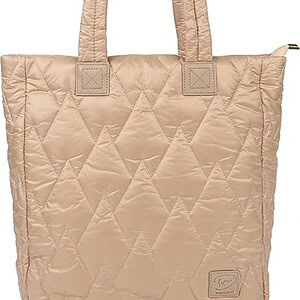 Taupe schoudertas / shopper Belok