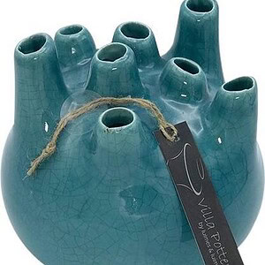 Blauwe Vaas Isabelle 29 x 29 x 23 cm