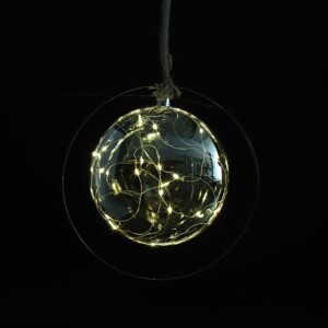 Kersthanger ster LED Xavi L grijs