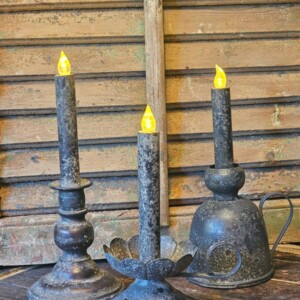 Kandelaar LED-kaars Hasse antiek koper