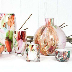 Fidrio vaas Wave 35cm Mixed Colors 3 430/5084 MC_