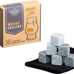 Gentlemen's Hardware Koelstenenset Whiskey Grijs 6 Stuks