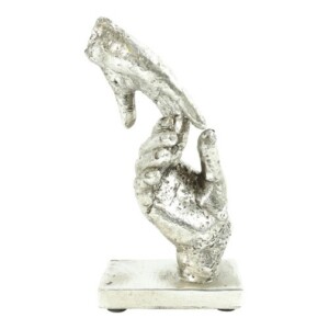 Ornament handen zilver